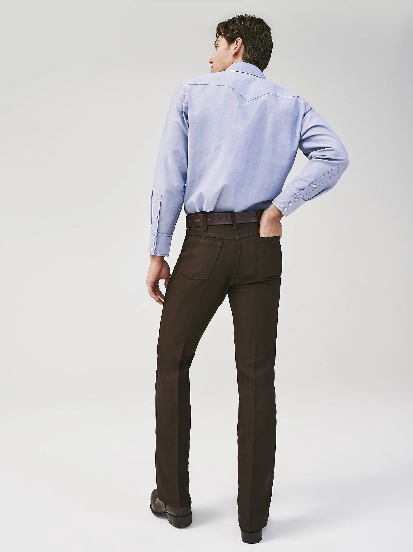 WRANCHER BOOTS JEANS WRANGLER BROWN