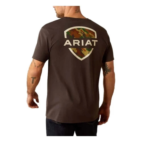 ARIAT MENS AMBUCH CAMO SS SHIRT VINTAGE BLACK