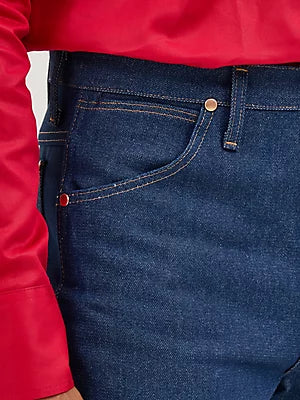 WRANGLER Men's Cowboy Cut Rigid Slim Fit Rigid Indigo Jean