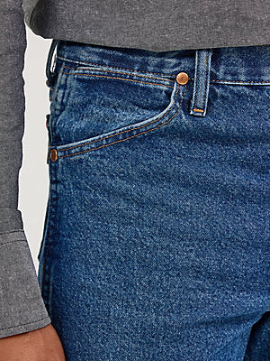 WRANGLER Men's Cowboy Cut Slim Fit Stonewashed Jean