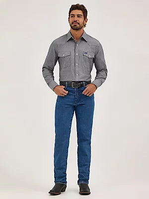 WRANGLER Men's Cowboy Cut Slim Fit Stonewashed Jean