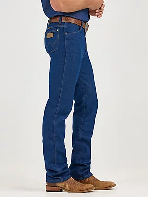 WRANGLER Men's Cowboy Cut Slim Fit Pre-washed Indigo Jeans