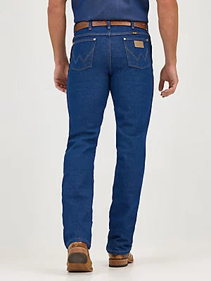 WRANGLER Men's Cowboy Cut Slim Fit Pre-washed Indigo Jeans