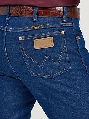 WRANGLER Men's Cowboy Cut Slim Fit Pre-washed Indigo Jeans