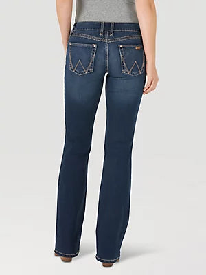 WRANGLER Women's Retro Mae Mid Rise Bootcut Jean HT WASH