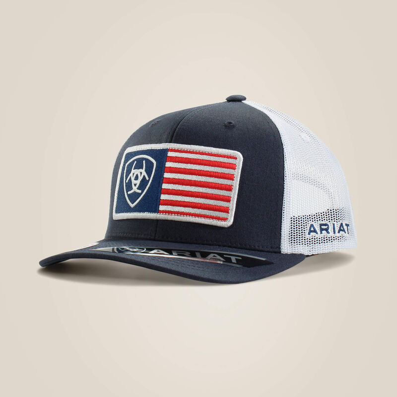 ARIAT Men's USA Flag Square Cap