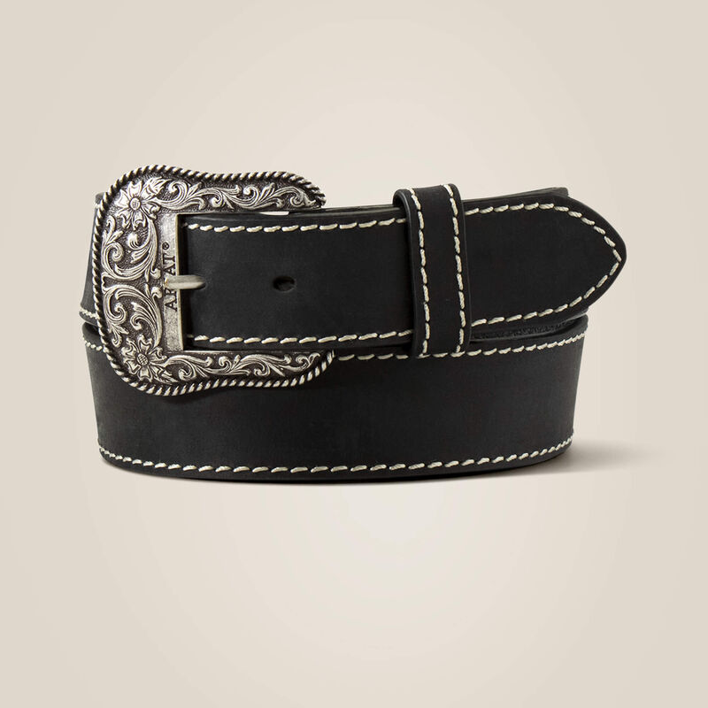 Ariat Women's Solid Black with Heavy Stitch Western