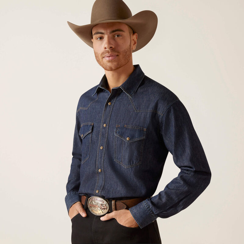 ARIAT MENS CLASSIC DENIM SHIRT