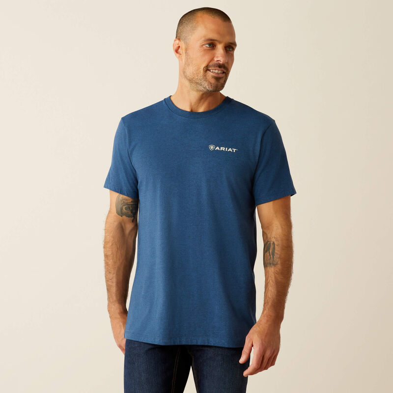 ARIAT Men's Line Frame Hex T-Shirt
