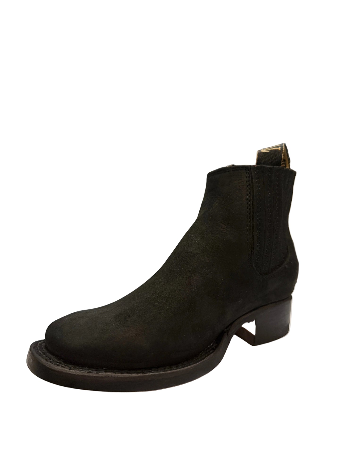 Tanner Mark Botin Rodeo Nobuck Black