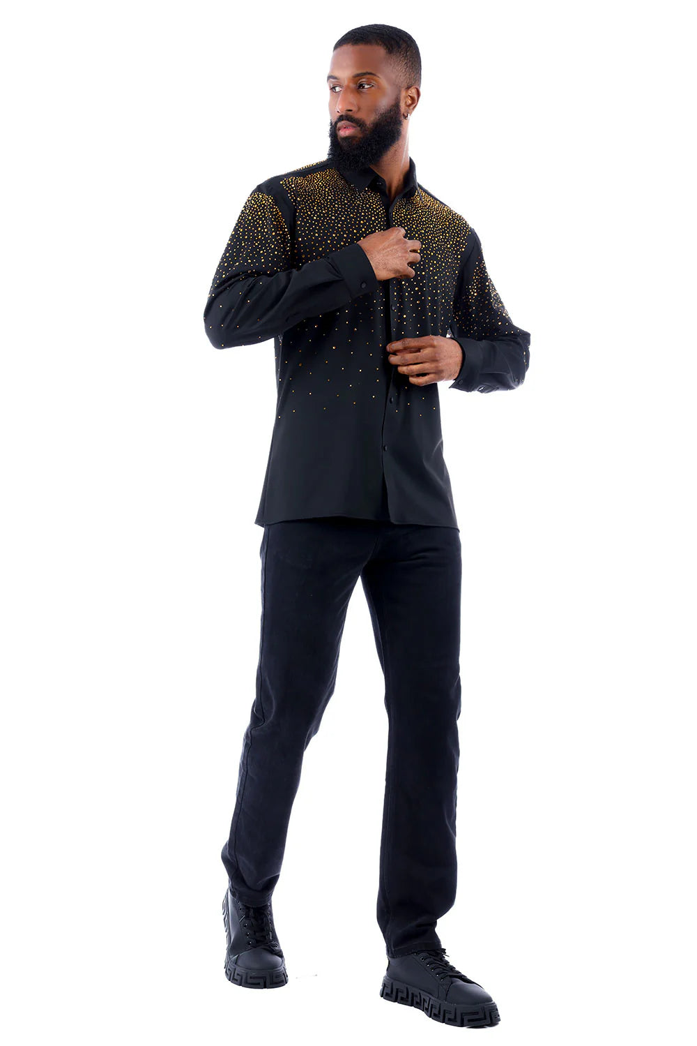 MENS SHIRT BARABAS BLACK / BLACK Sanchez & Son's Western Wear MENS SHIRT BARABAS BLACK / BLACK Sanchez & Son's Western Wear