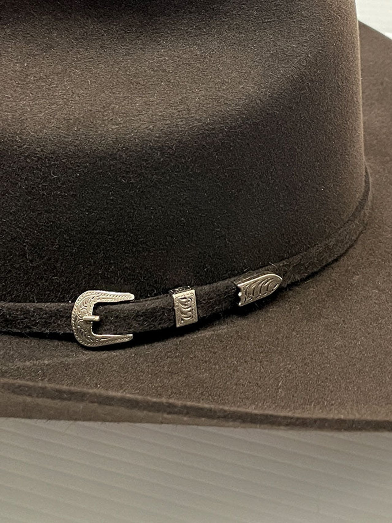 JUSTIN 6X Bent Rail Dylan Chocolate Felt Hat