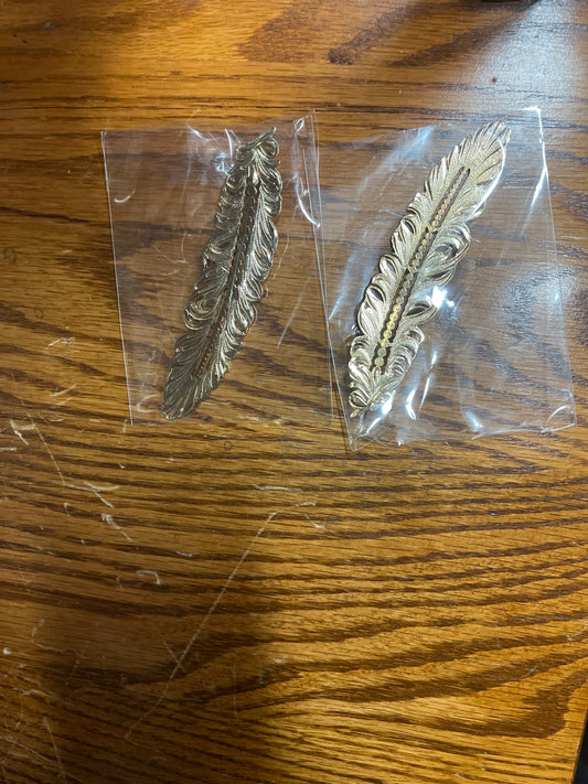 ACCESSORIO POR HATS ALPACAR  FEATHER  GOLD