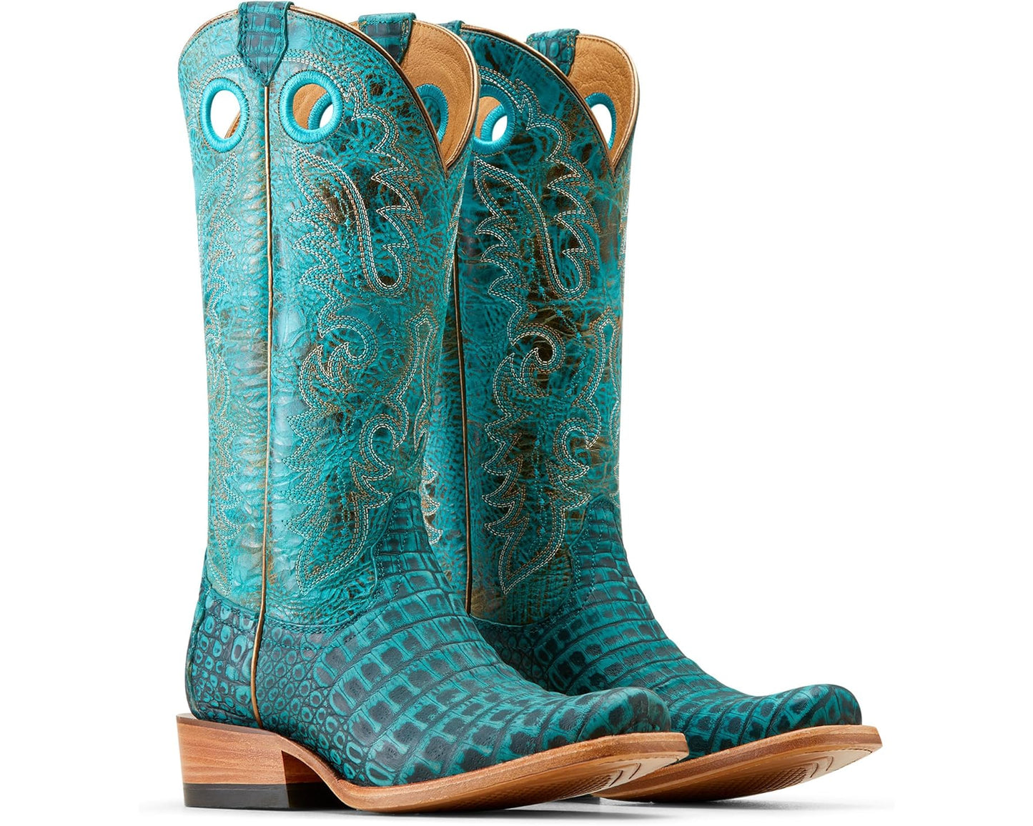 ARIAT WOMEN FUTURITY BOON TURQUOISE CAIMAN BOOTS