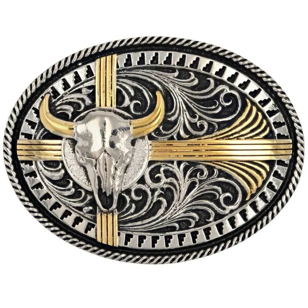 MONTANA SILVERSMITHS Buffalo Crest Attitude Buckle