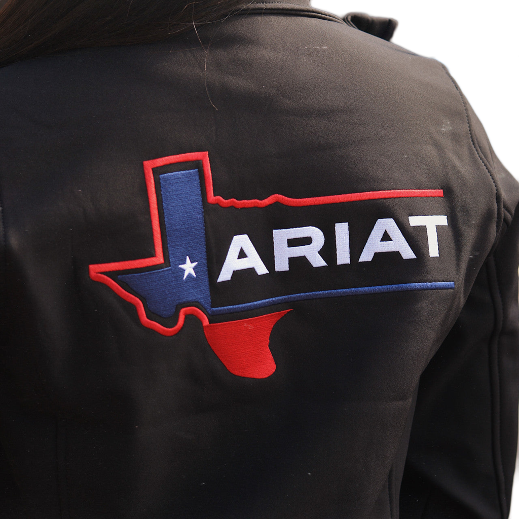 ARIAT WOMENS TEXAS SOFTSHELL JACKET BLACK
