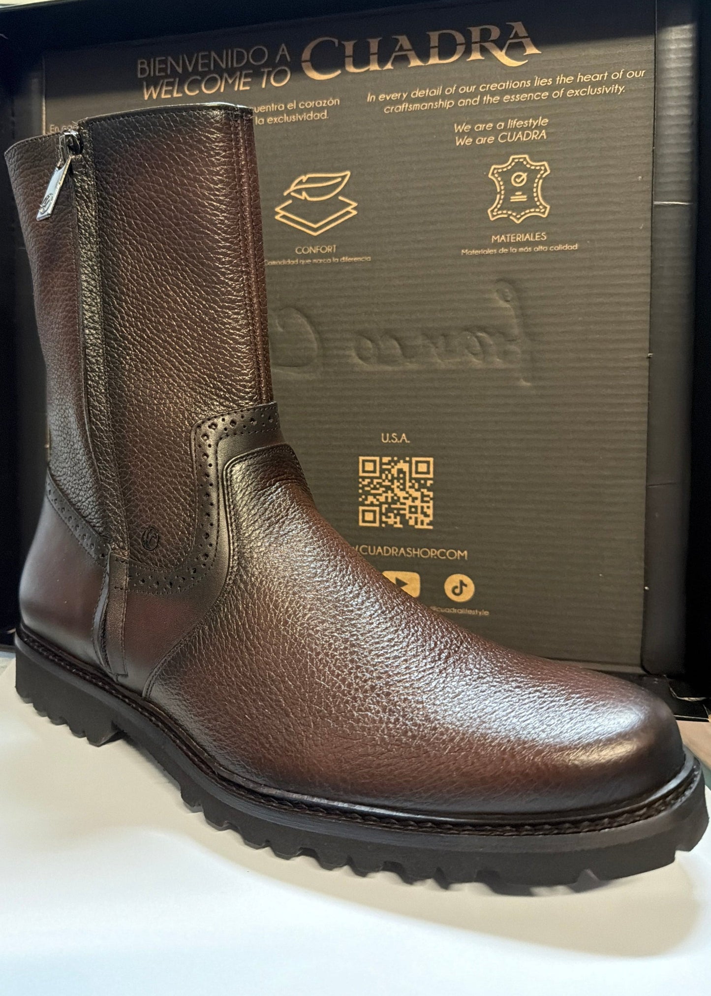 Cuadra Men’s Urban Boot in Italian Deer LeatherXL EXTRALIGHT® EVA