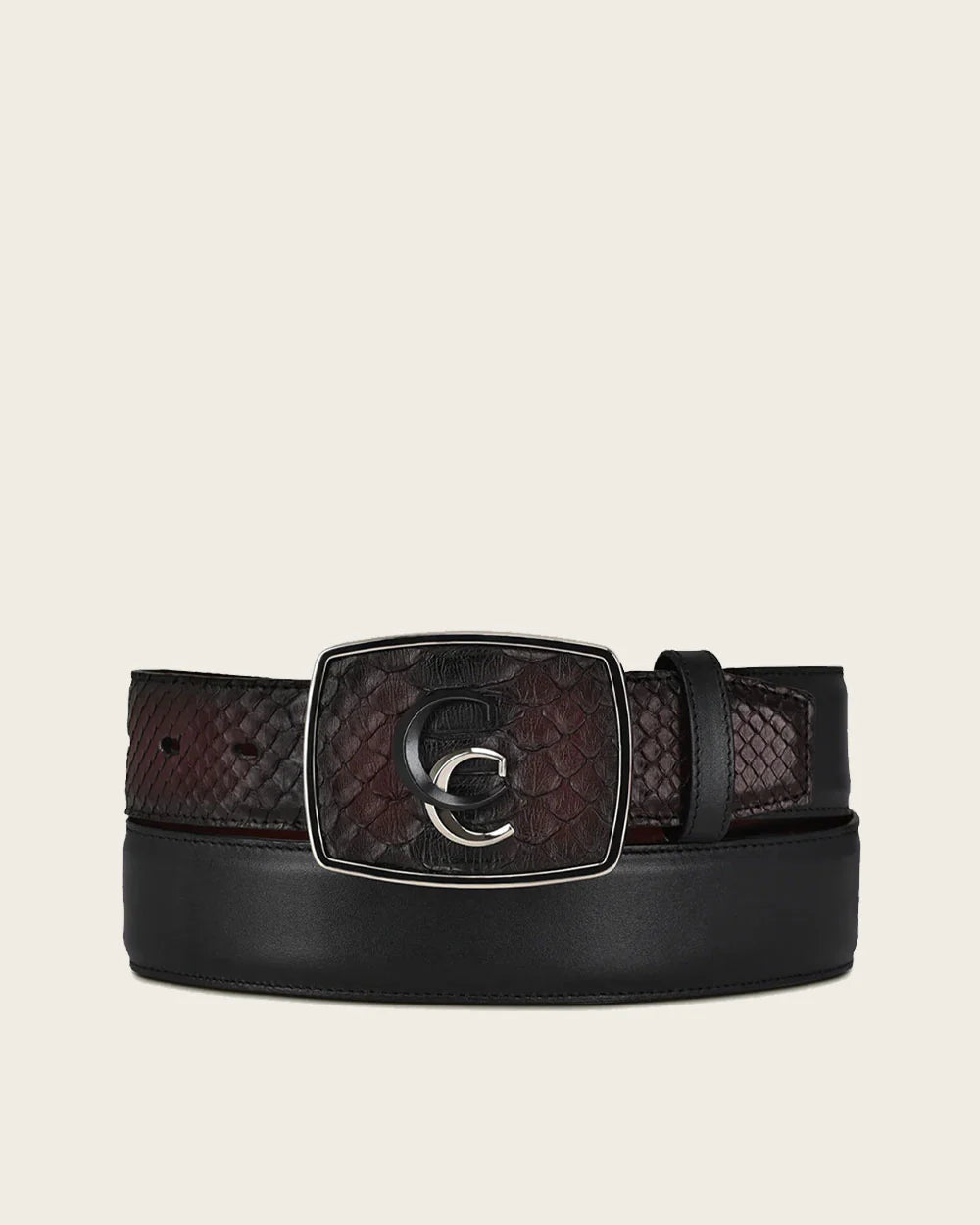 CUADRA BELT WINE EXOTIC BC324 PYTHON