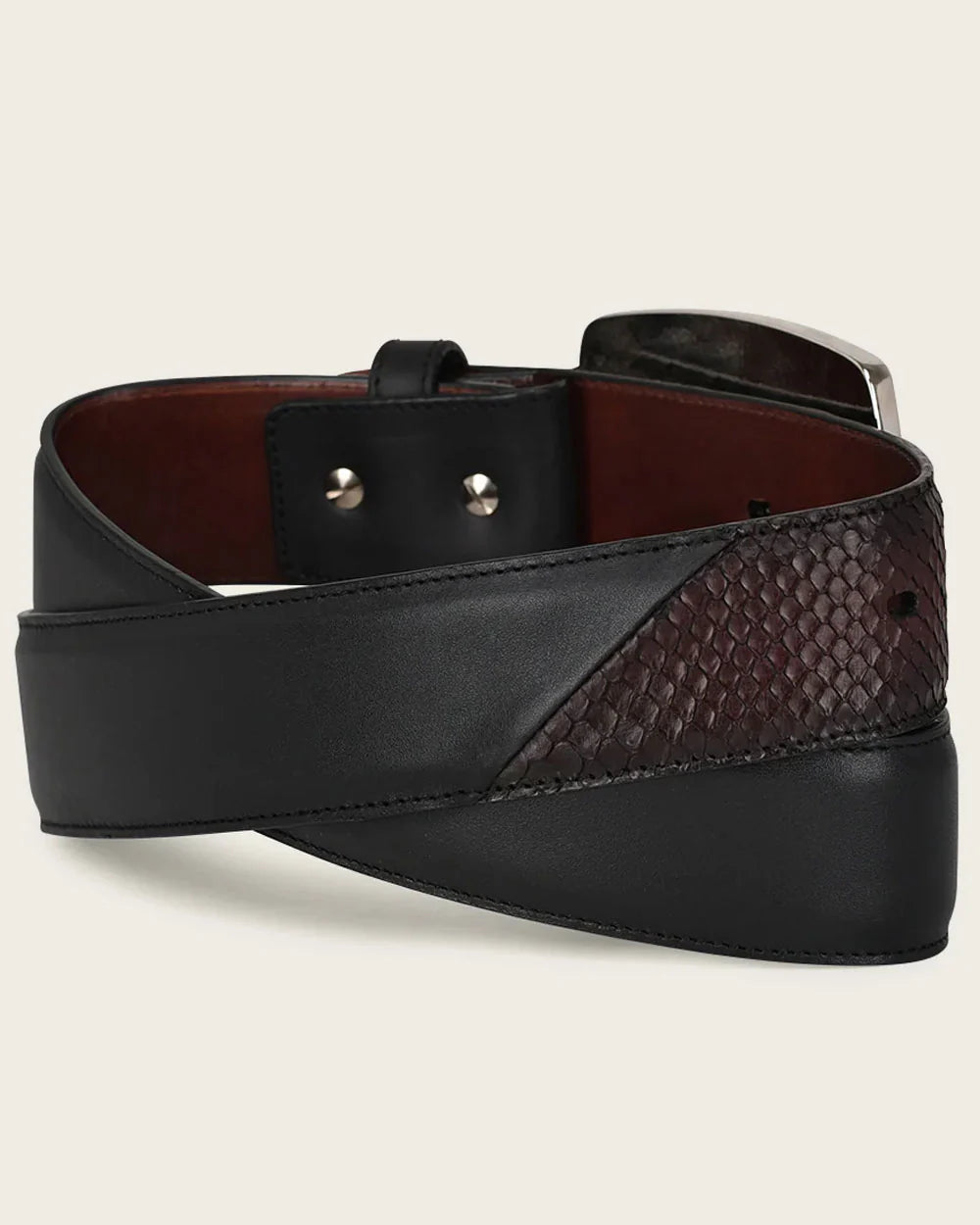 CUADRA BELT WINE EXOTIC BC324 PYTHON