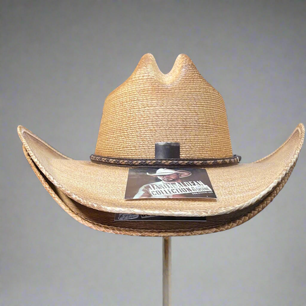 Jason Aldean flamed/burned straw hat