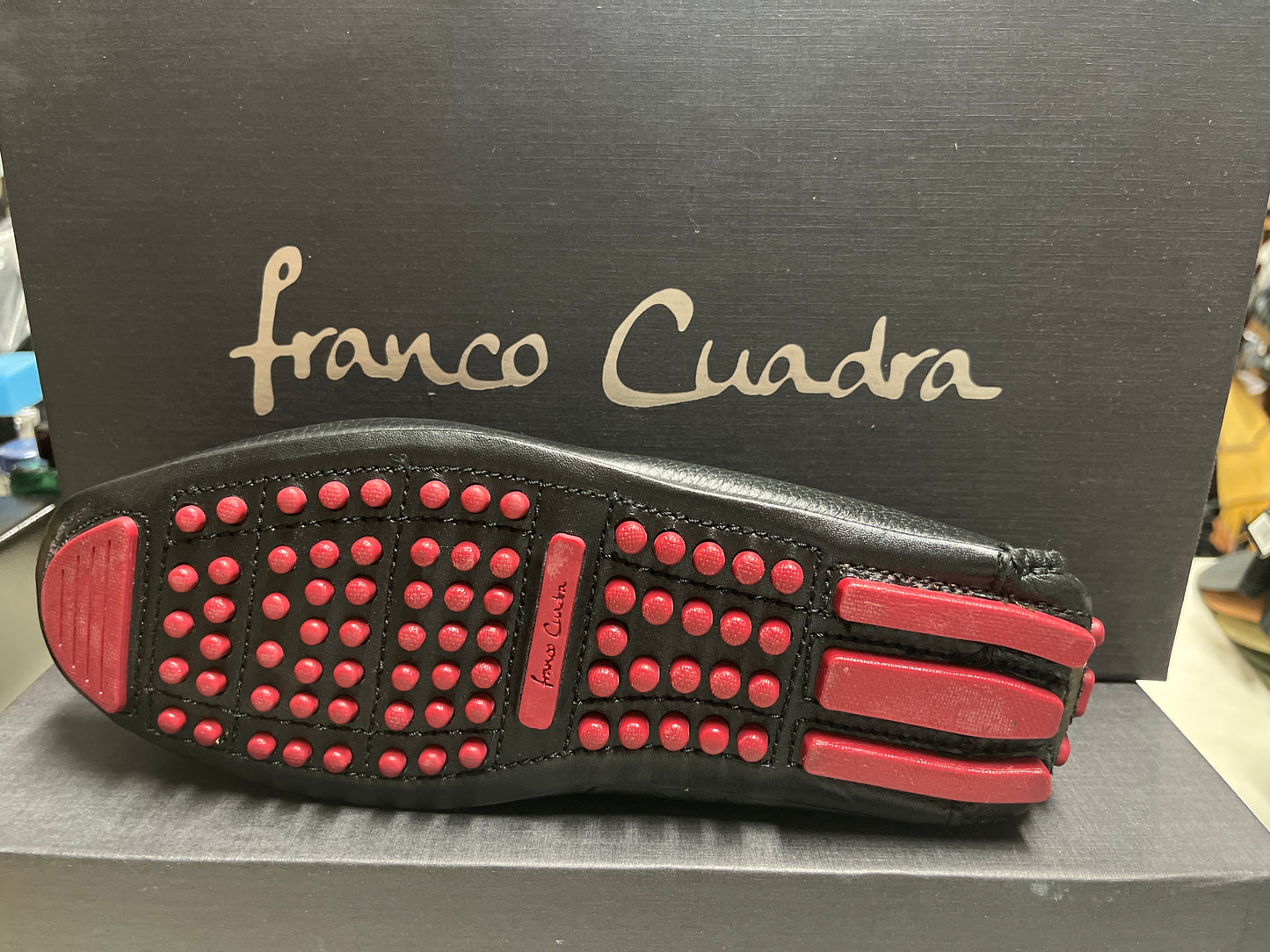 FRANCO CUADRA Men's SHOE BLACK DEER COWHIDE