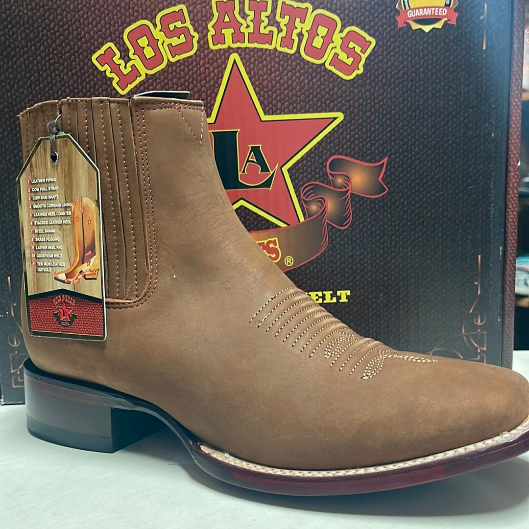 LOS ALTOS WIDE SQUARE TOE NOBUCK BOTIN Chedron