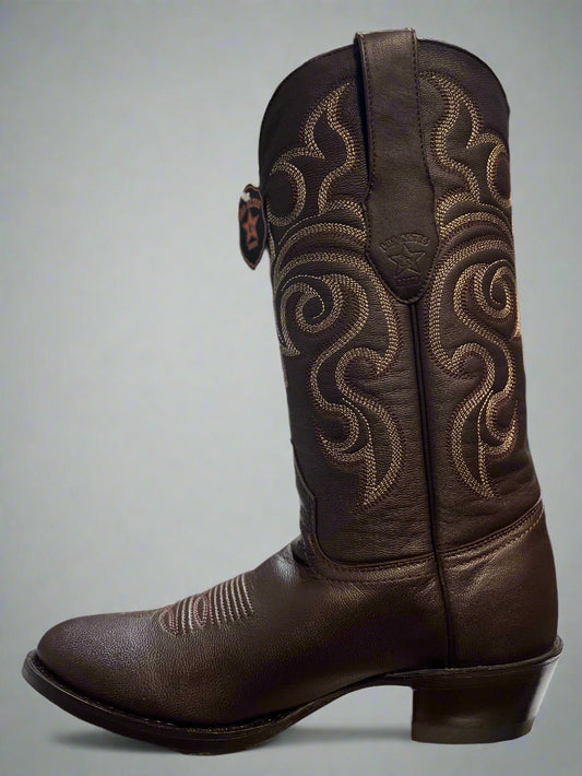 LOS ALTOS Men's Round Toe Goat Boots