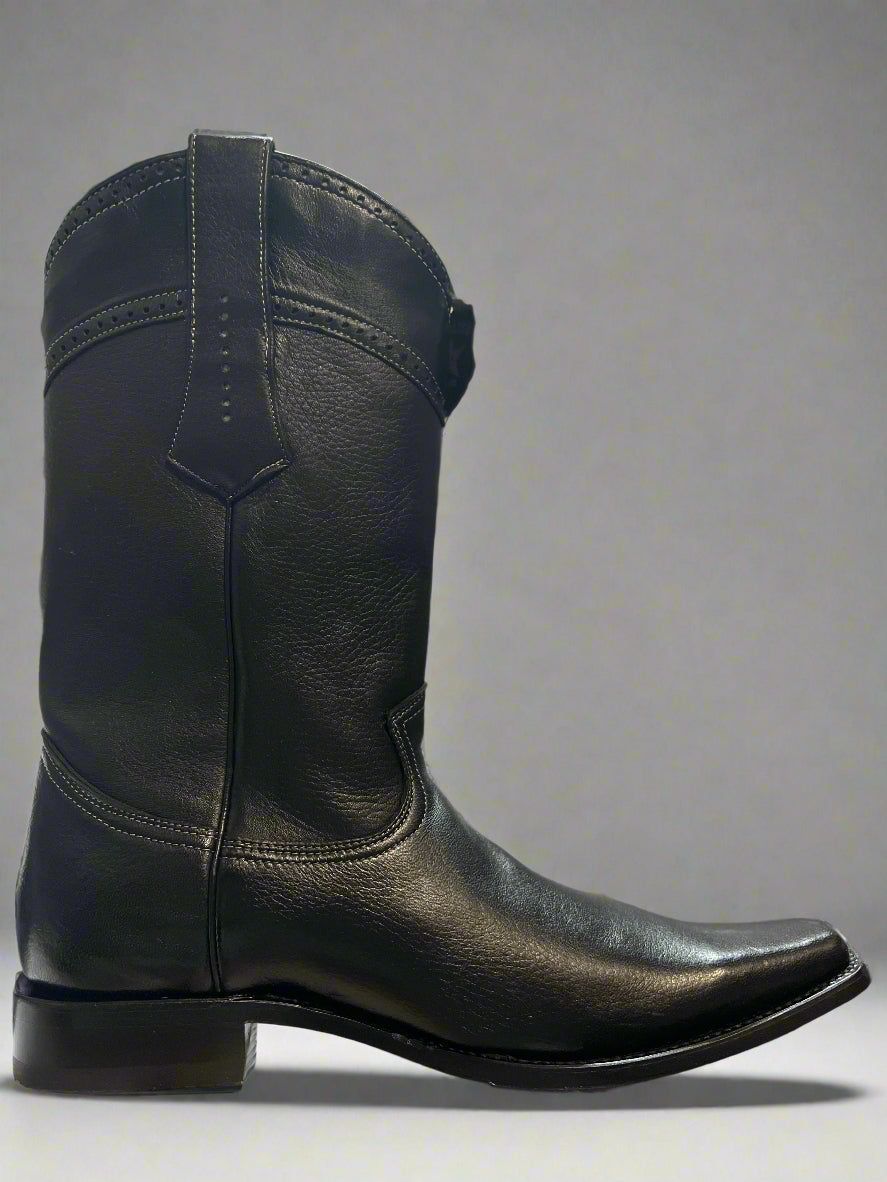 LOS ALTOS Men's Versace Dress Elk Black Boots