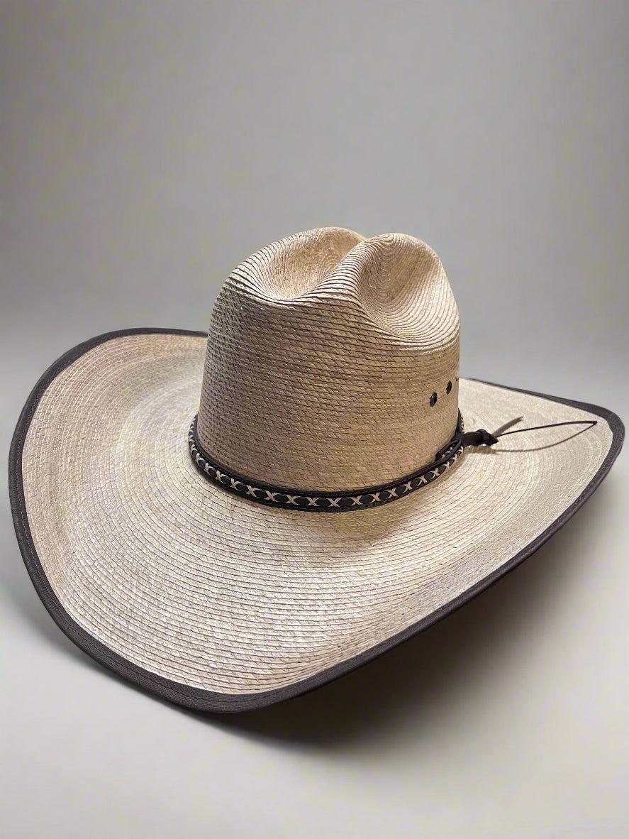 RESISTOL Men's Brush Hog Genuine Mexican Palm Straw Hat