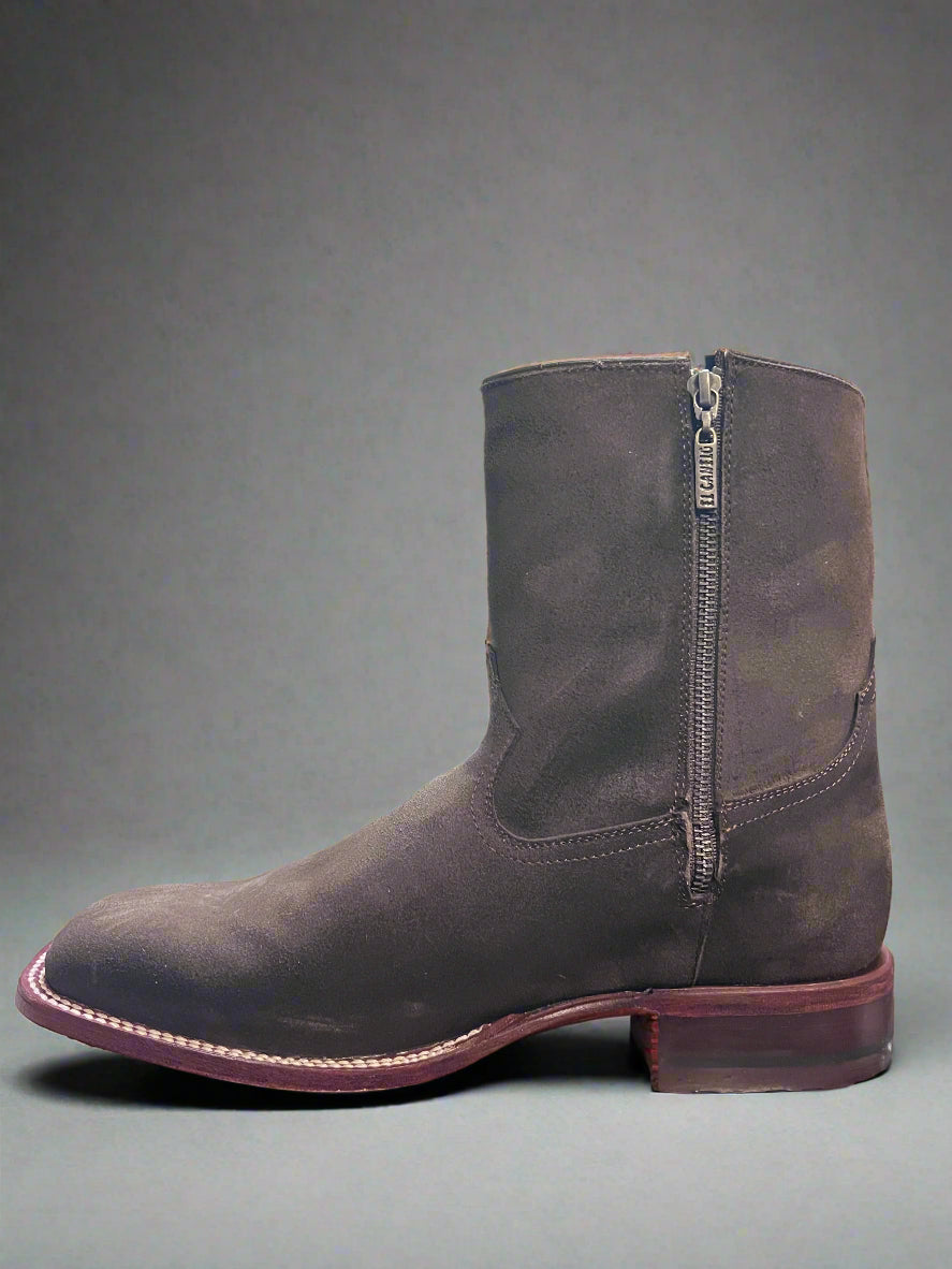 EL CANELO Men's Fango Nobuck Bernal Square Toe Botin