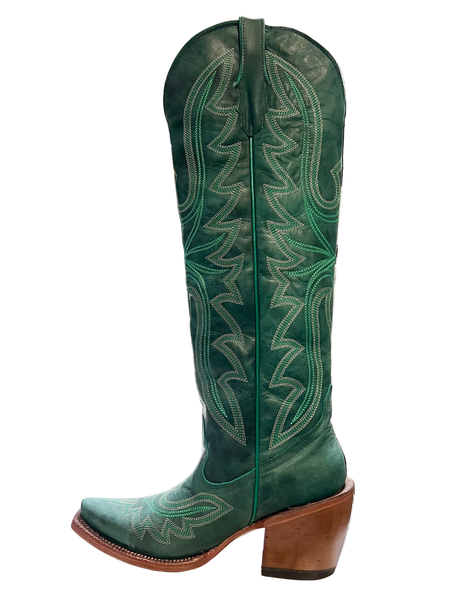 TANNER MARK Women's Tall Green Western Boots