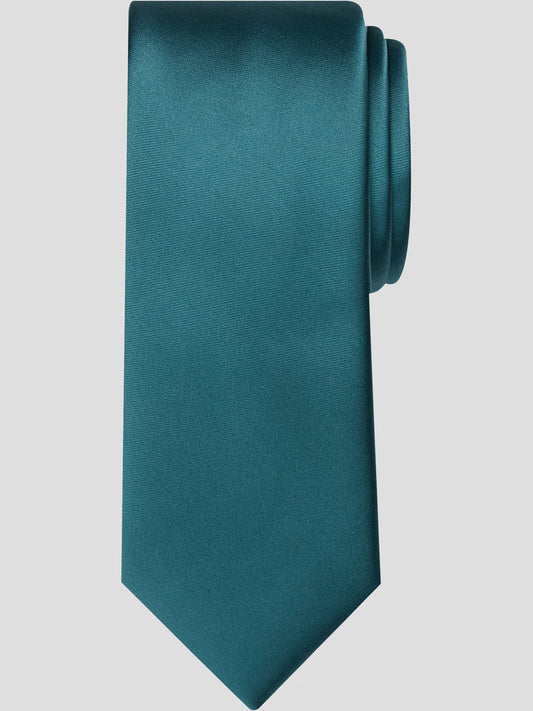 VESUVIO Men's Dark Teal Formal Tie