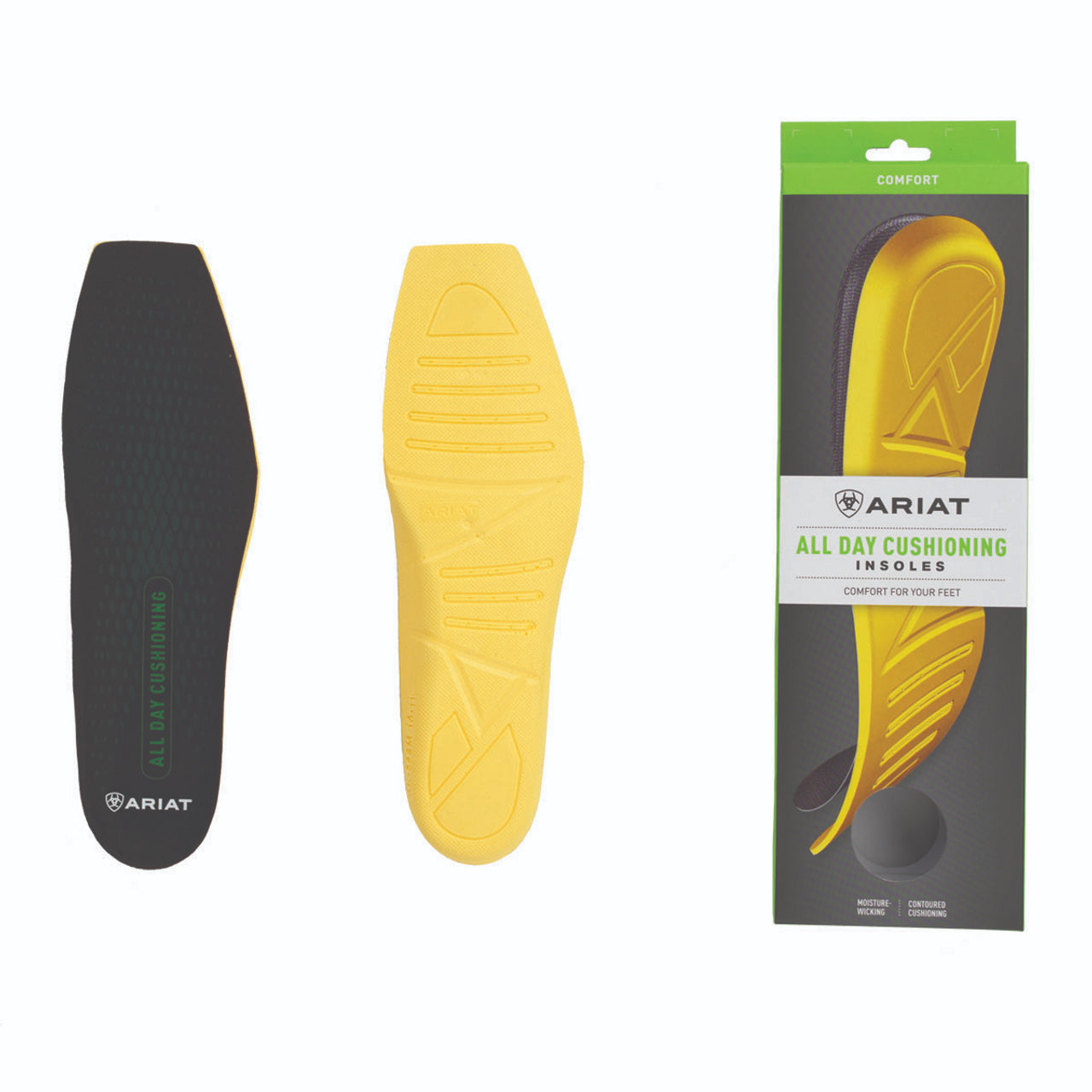 ARIAT WOMENS ALL DAY WIDE SQ INSOLE - ACCESSORIES BOOT INSOLE - A10032212