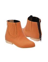 White Diamonds Zipper Kid's Honey Charro Botin