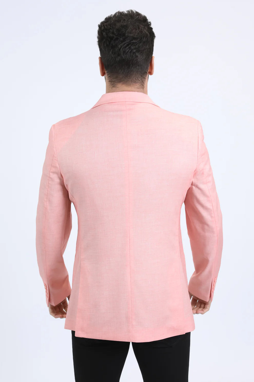 PLATINI Men's Fashion Blazer Modern Fit Peach