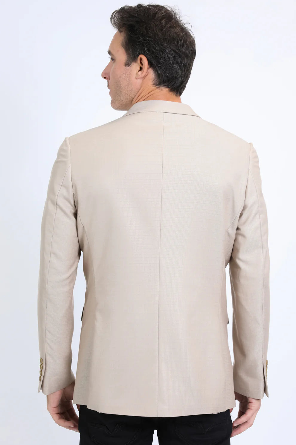 PLATINI Men's Fashion Blazer Fit Stretch Khaki