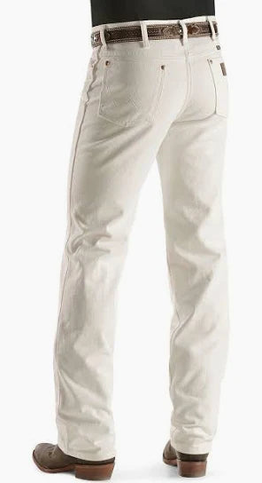 WRANGLER Men's Cowboy Cut Slim Fit White