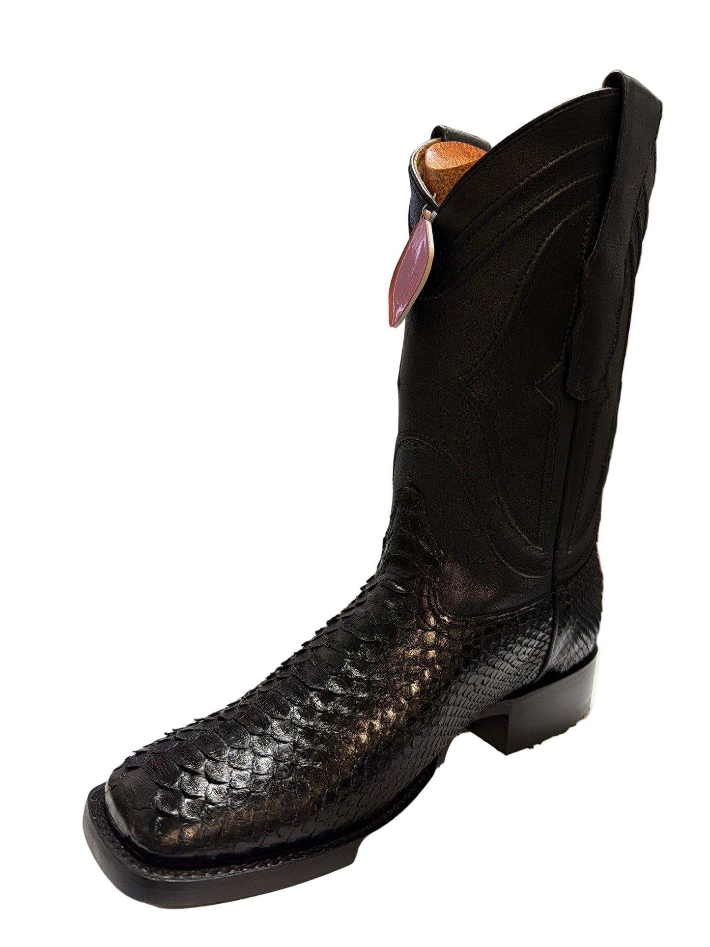 King Exotic  Men's Exotic Python Western Boots  Square Toe