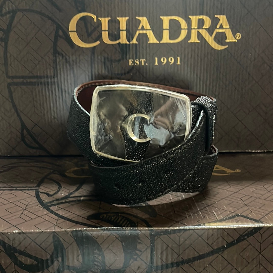 CUADRA MEN'S BELT STINGRAY BRACK