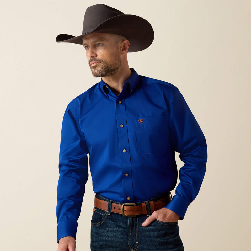 Ariat  Solid Twill Classic Fit Shirt ULTRAMARINE