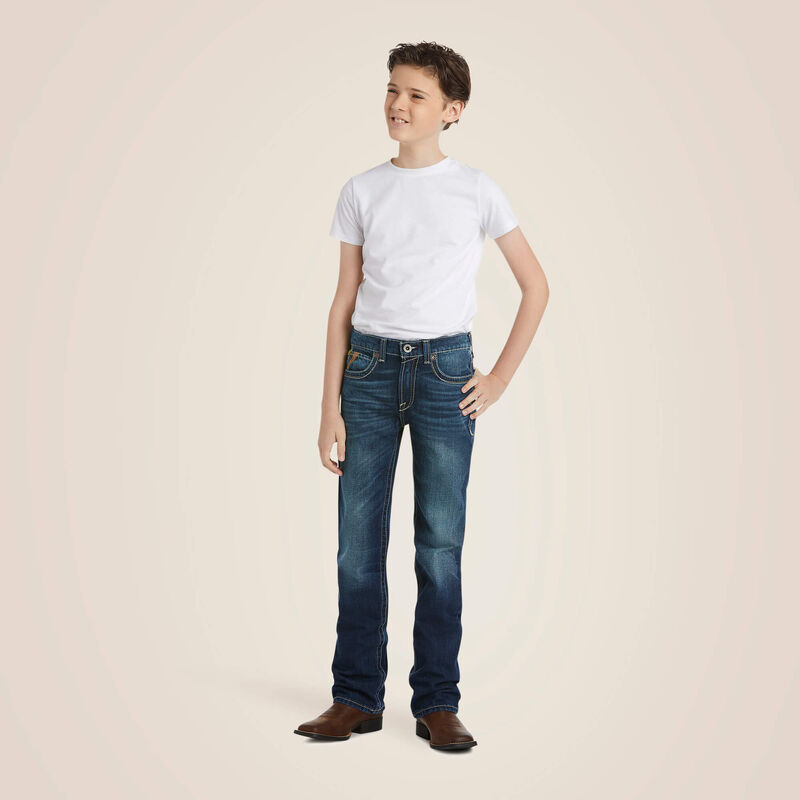 ARIAT JEAN KIDS B5 SLIM BOUNDARY B5 STACKABLE STRAIGHT LEG 10018338