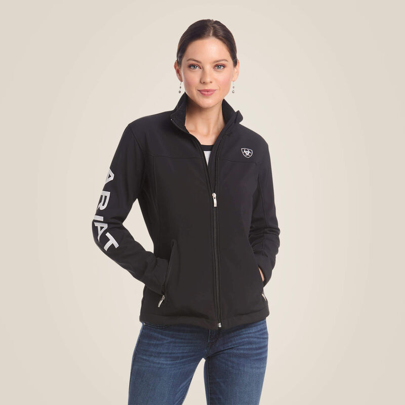 ARIAT WOMENS NEW TEAM SOFTSHELL JACKET BLACK