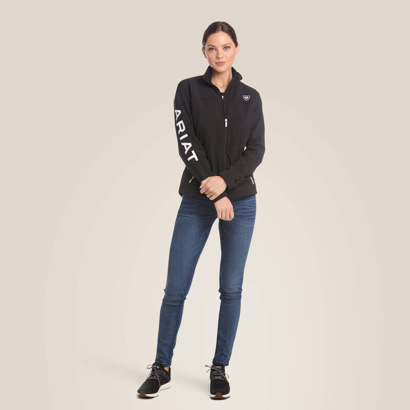 ARIAT WOMENS NEW TEAM SOFTSHELL JACKET BLACK