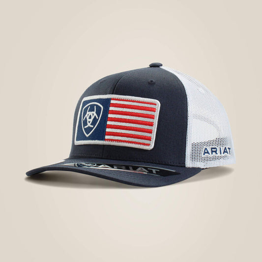 ARIAT Men's USA Flag Square Cap