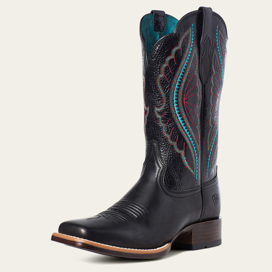 ARIAT Women's Prime Time Square Toe Black Boot