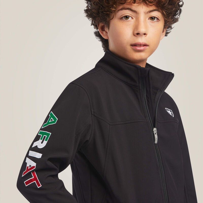 ARIAT YOUTH NEW TEAM SOFTSHELL MEXICO JACKET