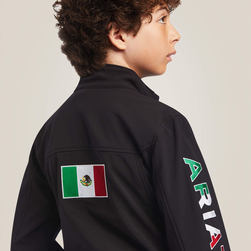 ARIAT YOUTH NEW TEAM SOFTSHELL MEXICO JACKET