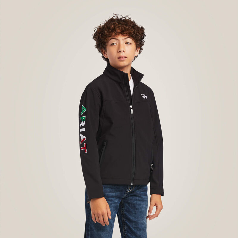 ARIAT YOUTH NEW TEAM SOFTSHELL MEXICO JACKET