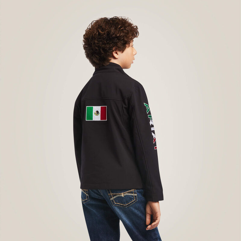 ARIAT YOUTH NEW TEAM SOFTSHELL MEXICO JACKET