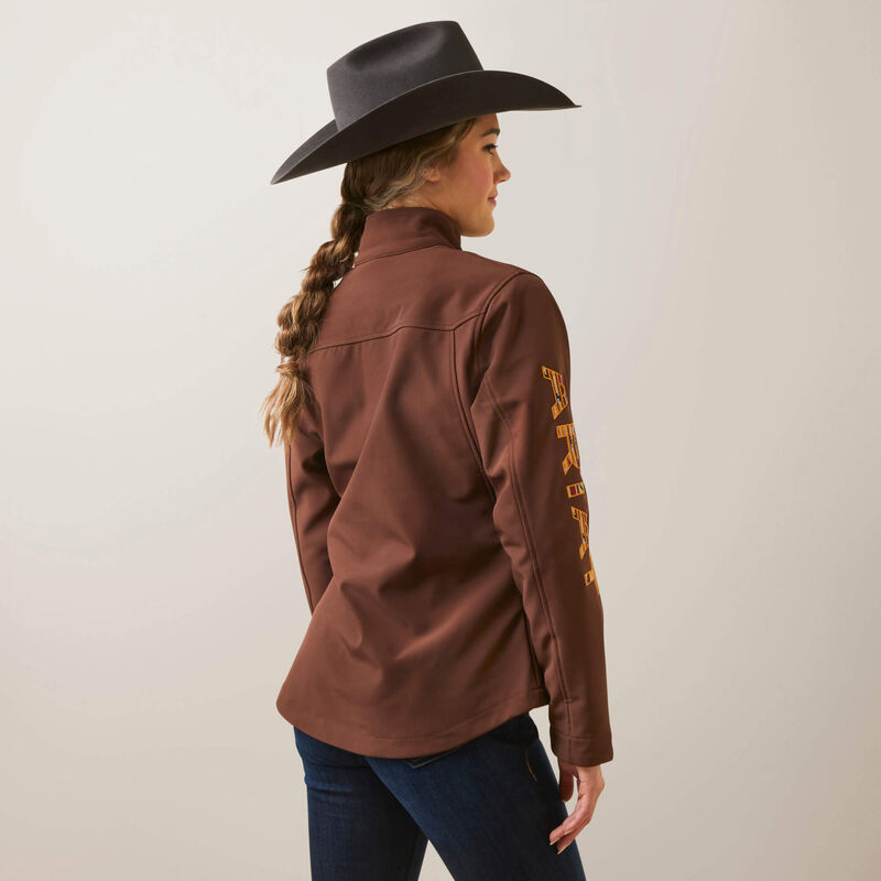 ARIAT WOMENS  NEW TEAM SOFTSHELL CHIMAYO JACKET SHAVED CHOCOLATE